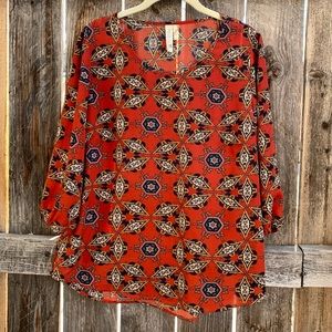 Pink Owl Boho top - Medium Fit